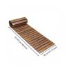 Roll-up Wooden Walkway Rustic Roll-out Garden Mat Outdoor for Lawn