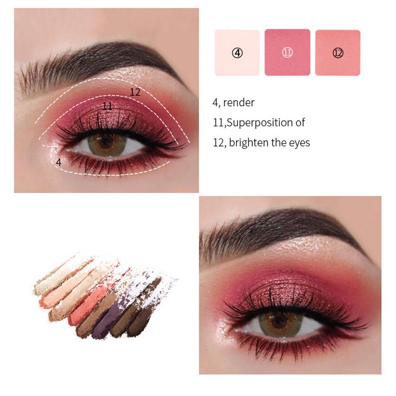 18-Farben-Lidschatten-Palette Glitter Pearl