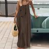 New Women's Strappy Cardigan Loose Backless Home Wear Dress