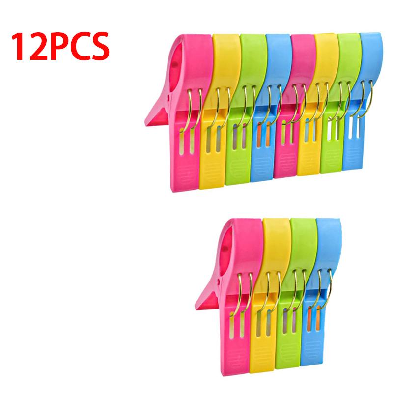 Beach Towel Clips Large Clamps To Hold Towel Holder Plastic Clothes Pegs Hanging Clip Clamps Clothespins for Towels YFJ003