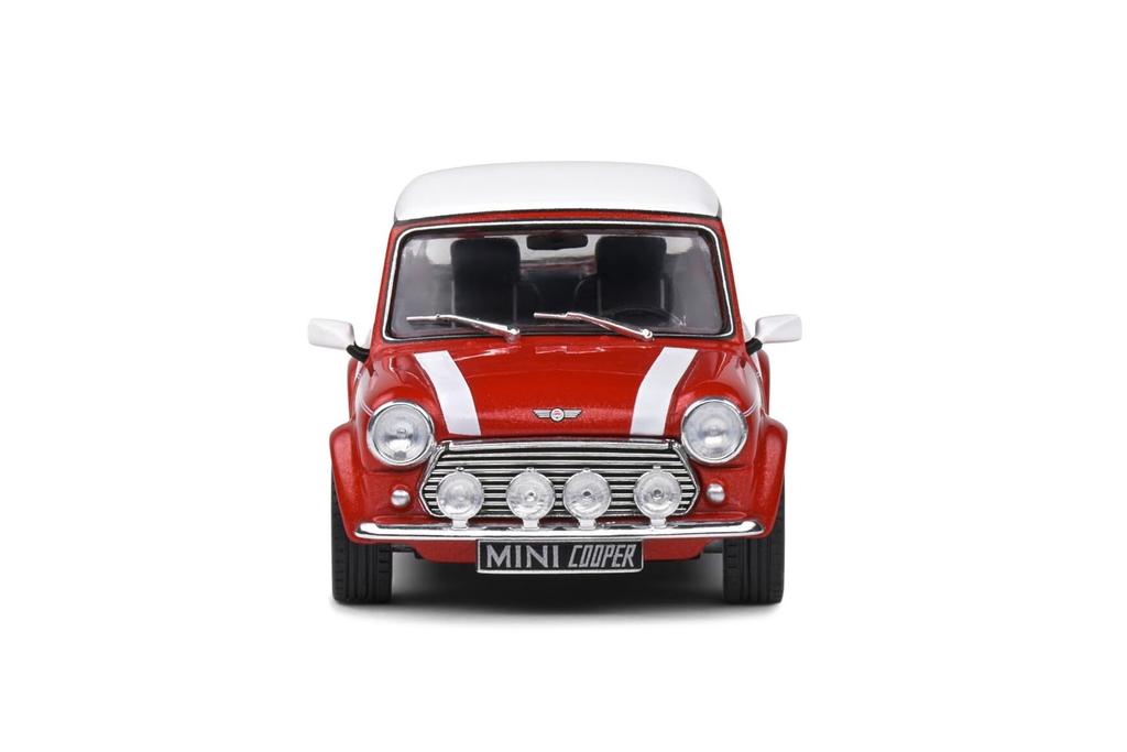 SOLIDO 1/43 Mini Cooper Sport 1997 Red/White Stripe SOLIDO MINI Cooper Sport