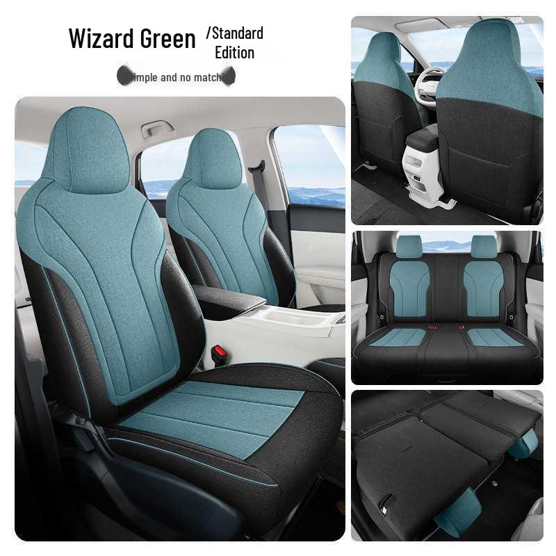 Fits 26 Geely Xingyuan Models: Youth Edition All-Season Linen Car Seat Cushion Geely Exclusive 5-Seater Full Coverage