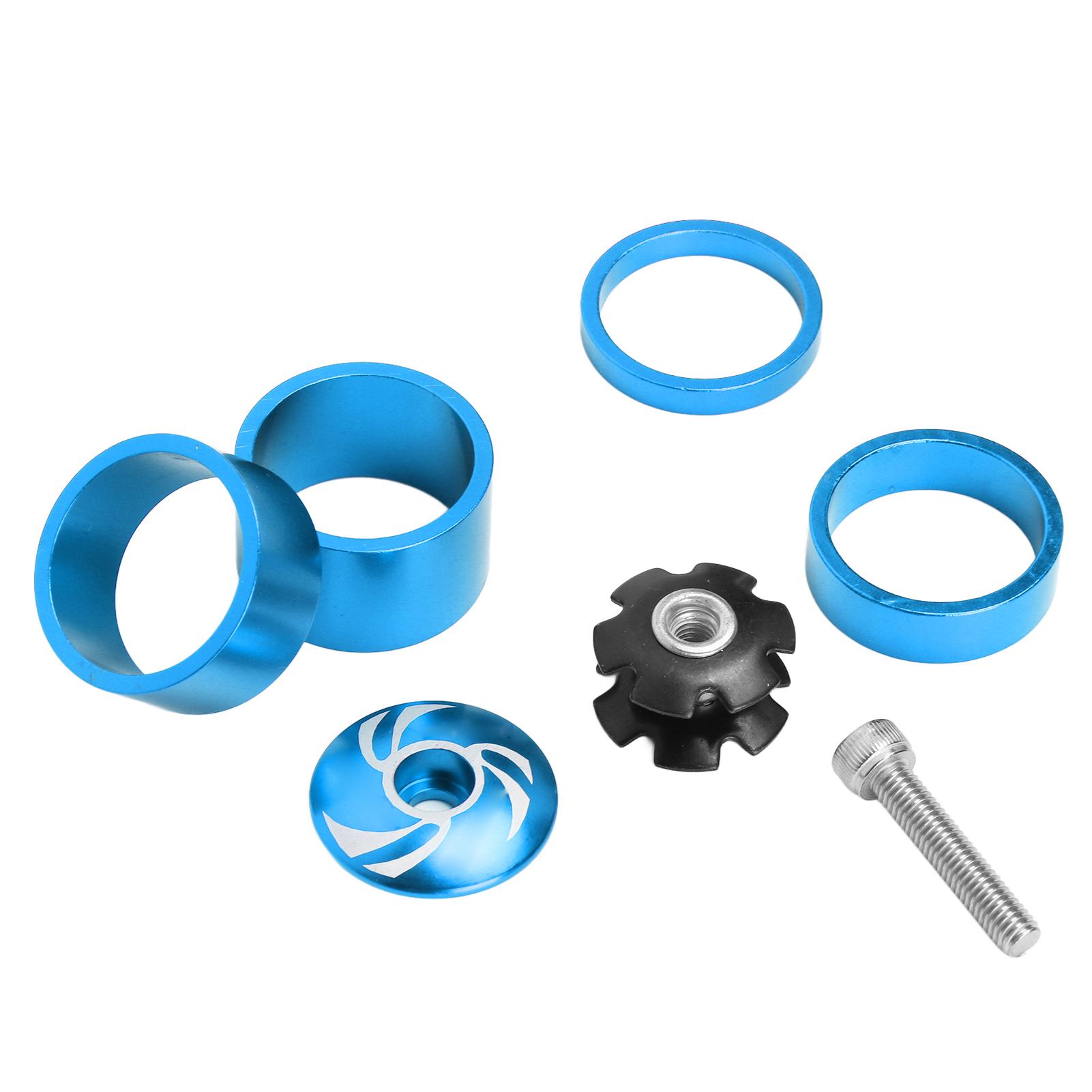 

Велосипедная рулевая колонка Экологически чистая Легкая Глянцевая Полный комплект Запасные части для велосипеда Синяя синий