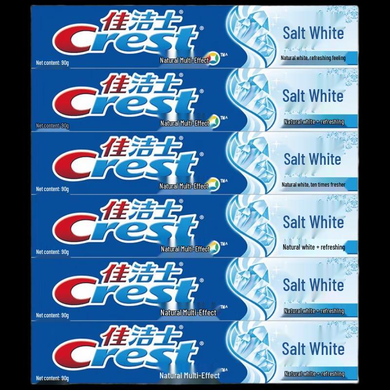 Crest Salt White Multi-Effect Toothpaste 6-Pack