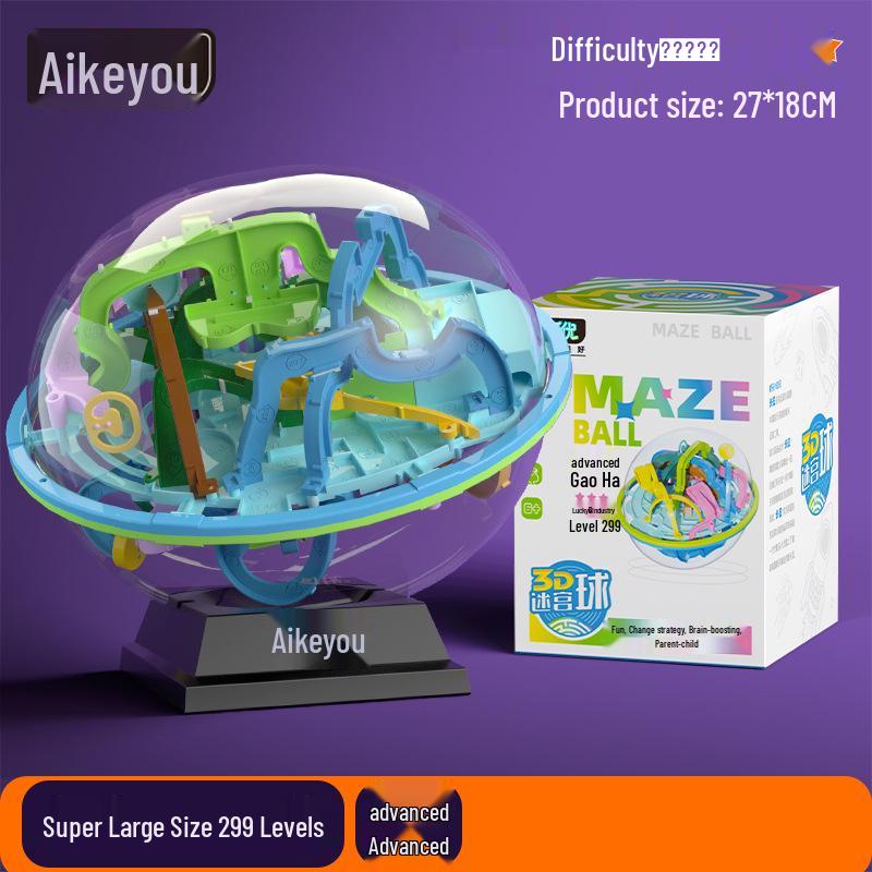 3D Children's Puzzle Maze Ball: Enhance Balance, Concentration, and Brain Power