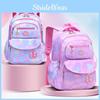 Adorable Waterproof Pu Backpack For Kids Cartoon Design Lightweight Breathable