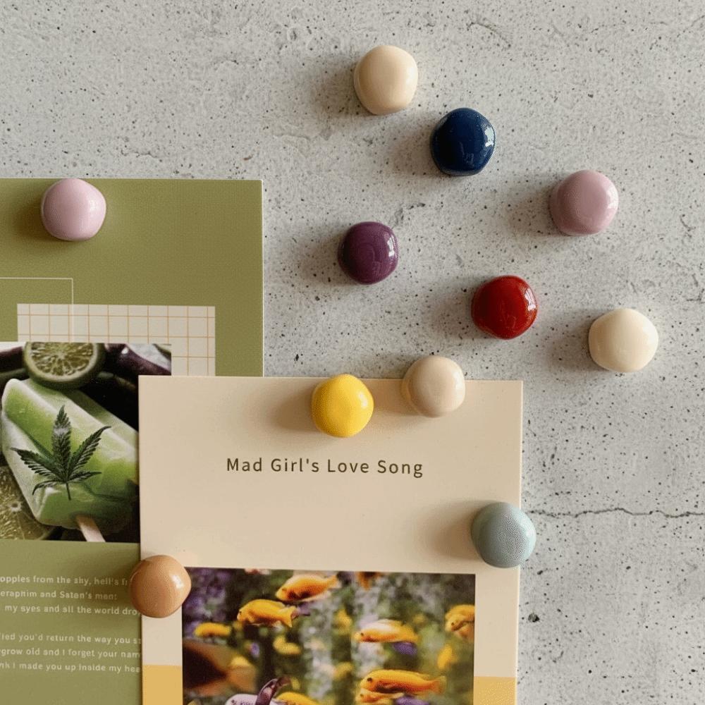 10Pcs Mo Landi Refrigerator Magnets Colorful Decorative Magnets New Resin Fridge Magnets For Home