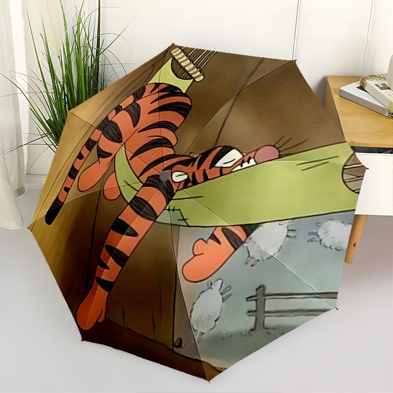 

Tigger, Hammock Themed Automatic Opening and Closing Umbrella, Brightly Colored 8-rib Portable Umbrella, Suitable for Men and Women, A Perfe