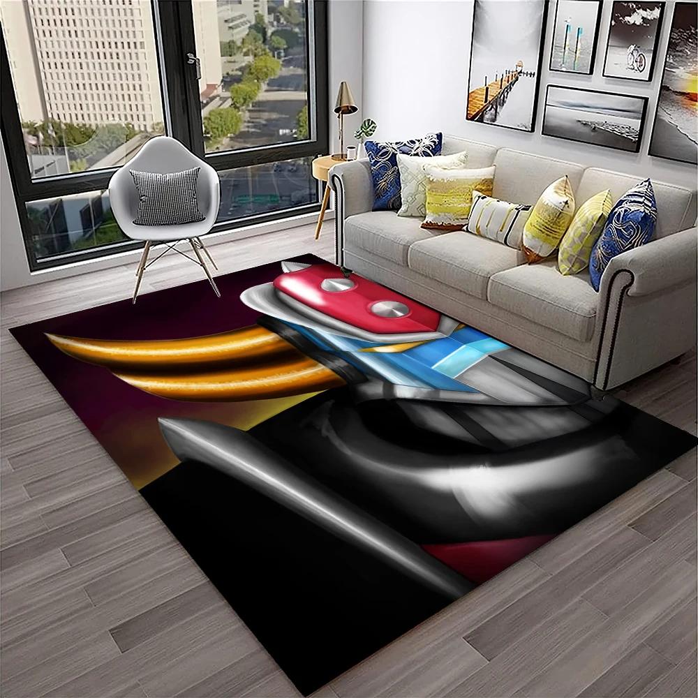 Alfombra de Anime con dibujos animados en 3D de UFO Robot Grendizer, alfombra para el hogar, sala de estar, dormitorio, sofá, felpudo decorativo, alfombra para área de niños, alfombra antideslizante
