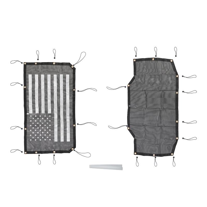 Car Roof Sunshade Sun Protection Thermal Insulation PVC Mesh Exterior Accessories Fit for Jeep Wrangler JL 2018 Up 4 Door