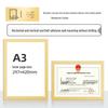Wall-Mounted Transparent Protective Cover for Original and Duplicate Business and Food Hygiene Licenses