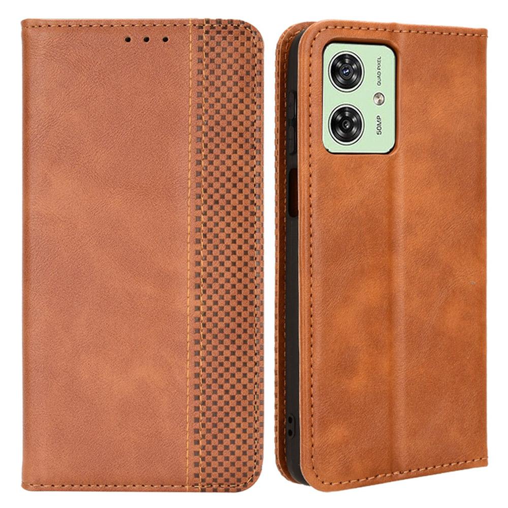 For Motorola Moto G54 5G/G54 Power 5G/G64 5G/G64y 5G Case Retro PU Leather Wallet Flip Stand Phone Cover