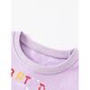 Foreign Trade Children's Clothing Short-Sleeved T-Shirt 2024 Summer New Style Baby Purple 3D Dinosaur T-Shirt Girls' Top 6