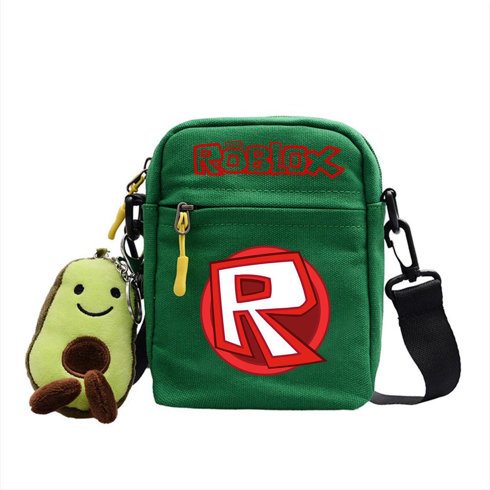 Plátěná taška přes rameno Roblox s potiskem herní postavičky pro běžné cestování a do školy