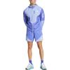 adidas Aeroready Fw24 Own The Run Logo Giacca Atletica con Cappuccio Manica Lunga Slim Fit Uomo Giacca Azzurro IV7672