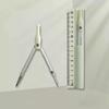 3 In 1 Compass Geometry Set with Ruler Pencil Kawaii Multifunctional Drawing Compass Math Geometry Tool Office School Supplies
