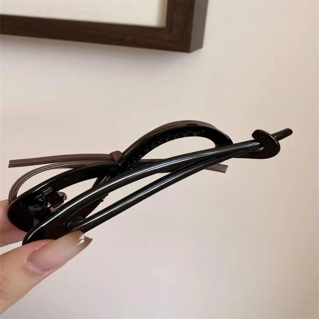 Hair Claw Clip Girl Theme Hair Claw Clamp Leopard Print Bow Hair Holder Barrettes Strong Hold Hairpin for Girls