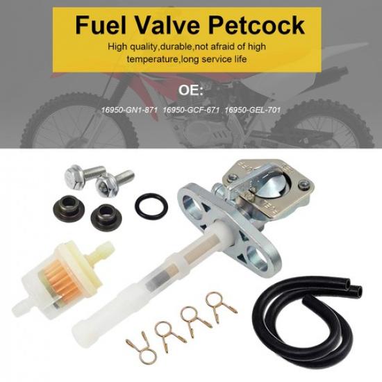 

Fuel Petcock Valve Gas Oil Fuel Filter For Honda XR/ CRF50 70 80 100 150 230 F/R