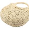 Summer Beach Straw Bag for Women Small Crossbody Top Handle Shoulder Handbag Mini Handwoven Rattan Clutch Purse