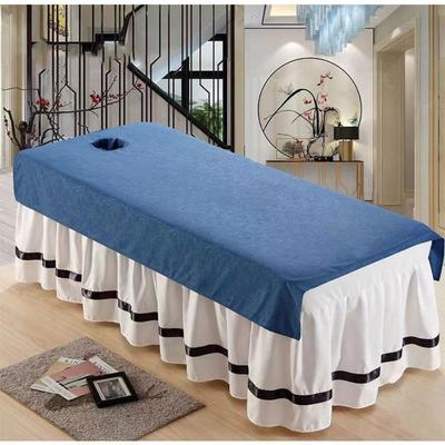 Comfortable Beauty Salon Bed Sheet with Holes Washable SPA Bedspread Oil-proof Thickened Massage Bed Bedspread Massage Treatment