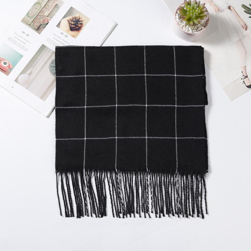 Fashion British Plaid Cashmere Scarf Children'S Autumn And Winter Men'S Couple Warm Shawl Scarf