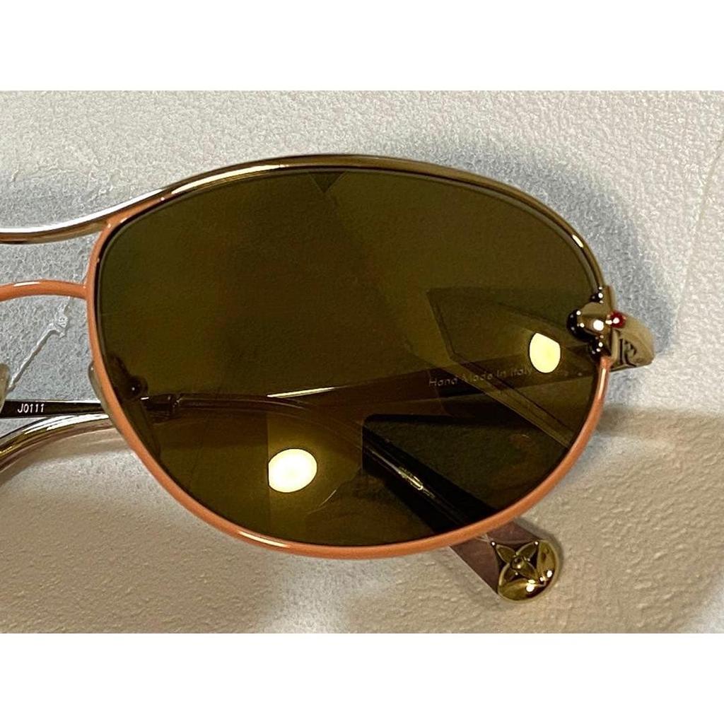 Used [Super Good Condition] LOUIS VUITTON Sunglasses Mimosa Brown