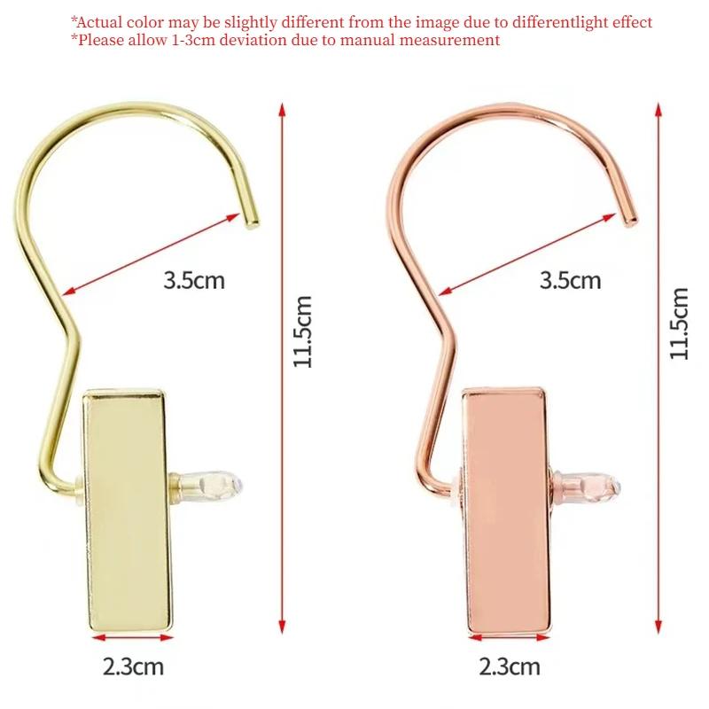 10/20/30 ks Zlaté kovové klipy na kalhoty, Úsporné přenosné cestovní věšáky Klipy na klobouk, ručníky, podprsenky, Domácí prací háčky do skříně