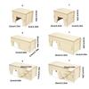 Hamster Hideouts Wood Shelter House for Small Animal Dwarf Hamsters and Mice Entertainment Hideaway Cave Cage Decoration
