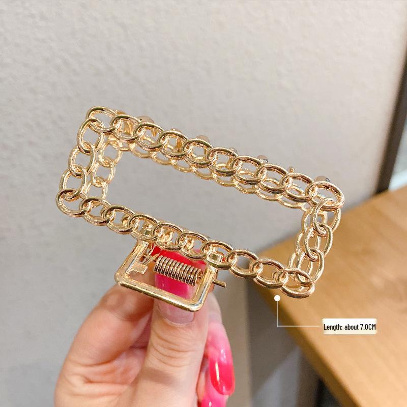 Elegant Korean Shark Metal Hairpin Clip for Stylish Hair