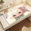 Gaming Mouse Pad Large Desk Mat Antislip Stitched Edges Stylish Blue Anime Print Extended Keyboard Mat for Gamer Office