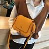 Mode Frosted Chain Bag Quadratische Ledertasche Retro All-Match-Einzelschultertaschen
