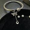 Butterfly Silver Auspicious Bracelet, Chubby Chinese Push-pull Safety Buckle, Explosive Bracelet, Bracelet, Girlfriend Gift, European and