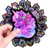 50 Neon Rainbow Horse Stickers Cute Pony Mix And Match Graffiti Luggage Notebook Stickers Hand Account Material Stickers