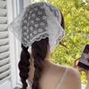 Foulard in Pizzo Coreano Ins per Capelli Donna Fascia a Triangolo Bianca Cinturino per Capelli Foulard per Testa Cappello Foulard da Viaggio Fascia per Capelli Accessori