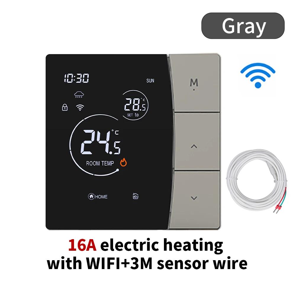 Intelligent WiFi Digital Temperature Controller Thermostat Controller Water Floor Heating Child Lock Battery Home Controller