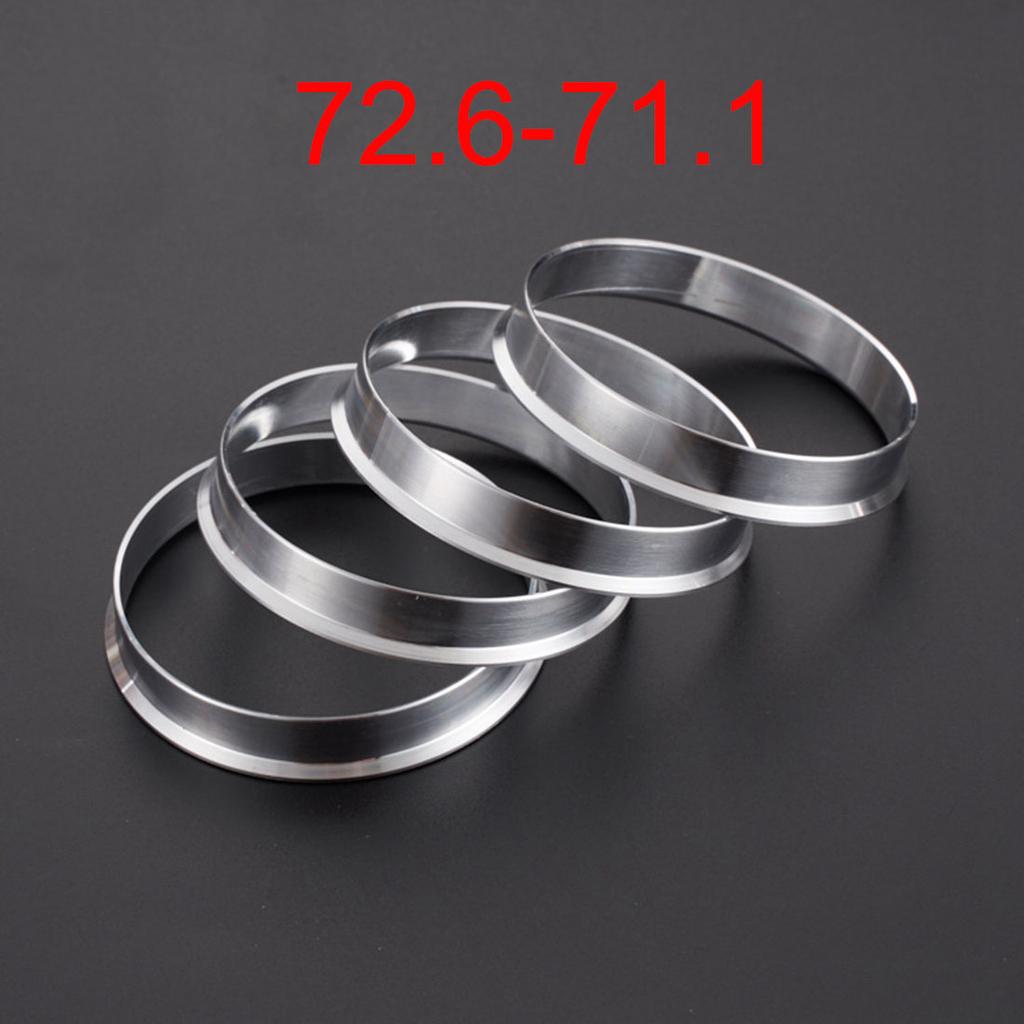 4pcs Car Aluminum Alloy Wheel Hub Centric Rings center Bore 60.1-56.1/66.6-57.1/66.1-64.1/67.1-57.1/73.1-57.1/73.1-60.1
