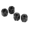 4 STÜCKE 12mm Sechskantadapter Aluminiumlegierung 12mm Rad Sechskant Nabenmitnehmer für Axial SCX10 90046 für