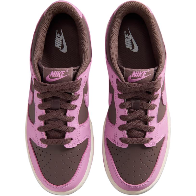 Nike Dunk Low top Kids' Skateboarding Shoes Pink Brown Unisex FB9109-500