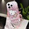 Sanrio Hello Kitty Chain Casing For Xiaomi Redmi Note 15 Pro 5G 15C 15 14C 13C Note 14 13 12 Pro Plus A7 Pro 5G Cute Clear Case