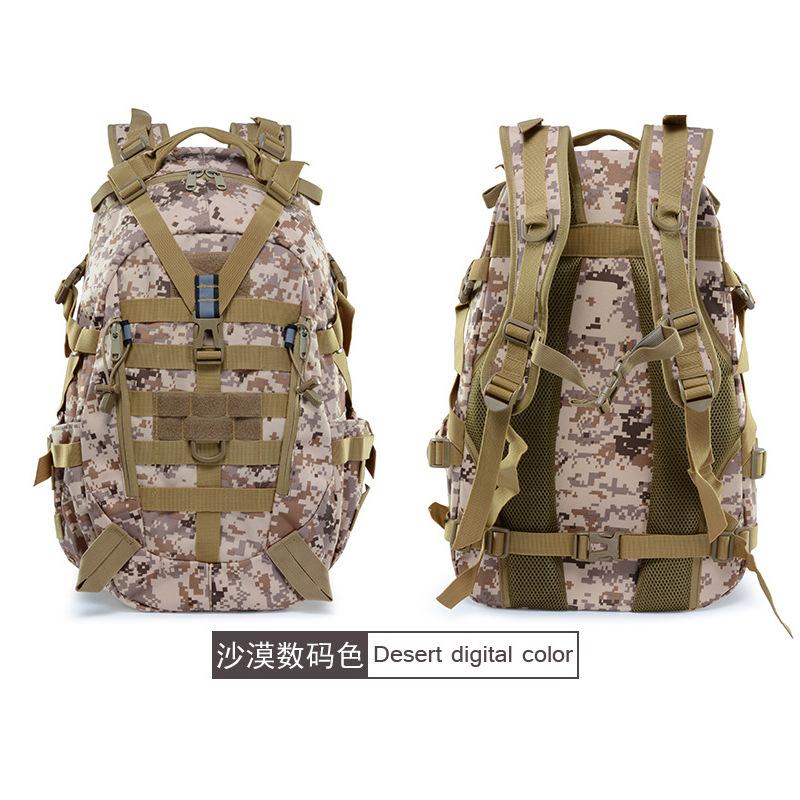 1Pc  Tactical Backpack for Men Camping Hiking Backpacks Reflective Outdoor Travel Bags Survival Climbing Rucksack Bag