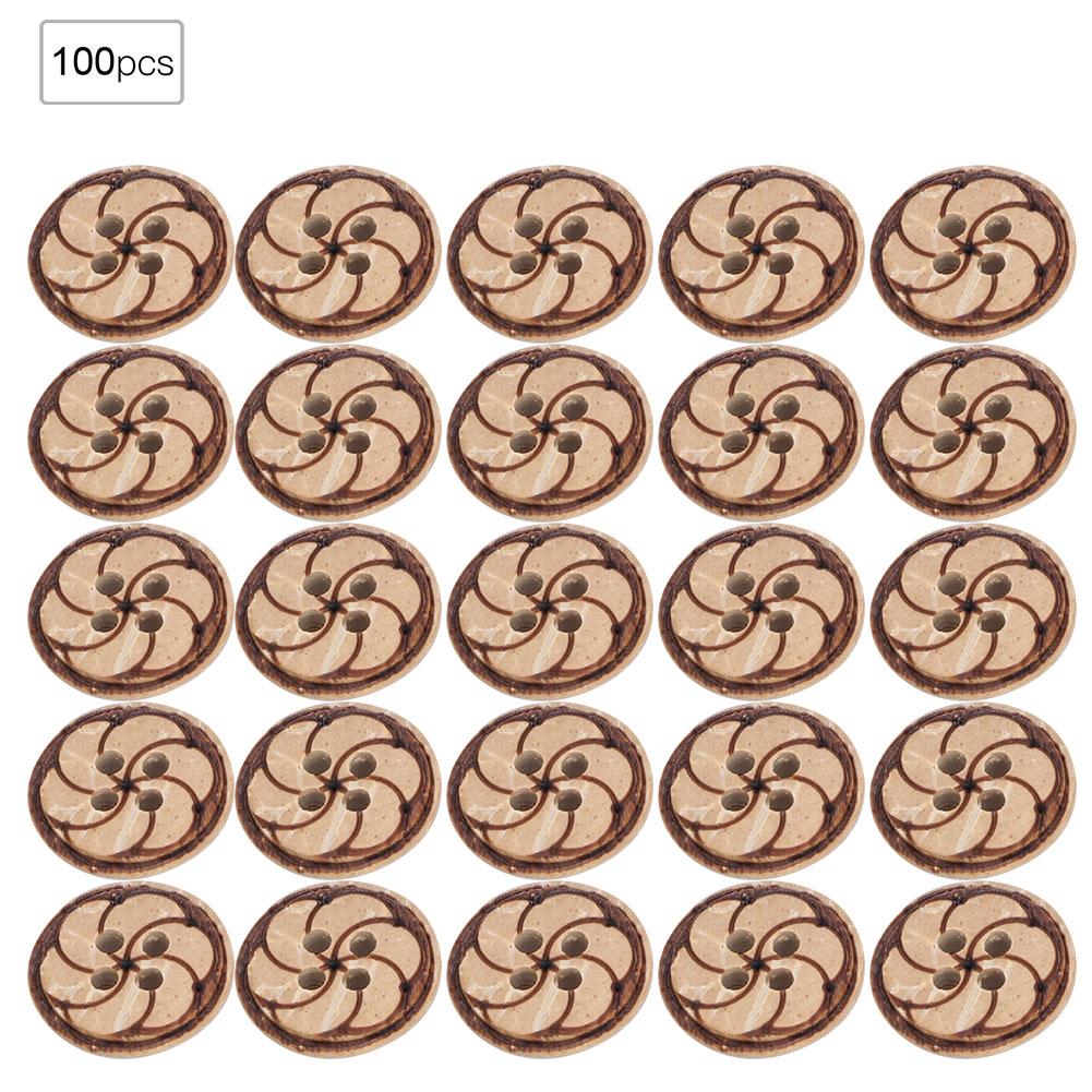 

14-15мм 100шт/пакет Круглые пуговицы с 4 отверстиями Инструменты для шитья Аксессуары Ручная работа Поделки DIY Деревянные