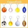 Popular Pu Basketball Keychain Foam Soccer Kids Exercise Toy Decoration Pendant Activity Novelty Gift