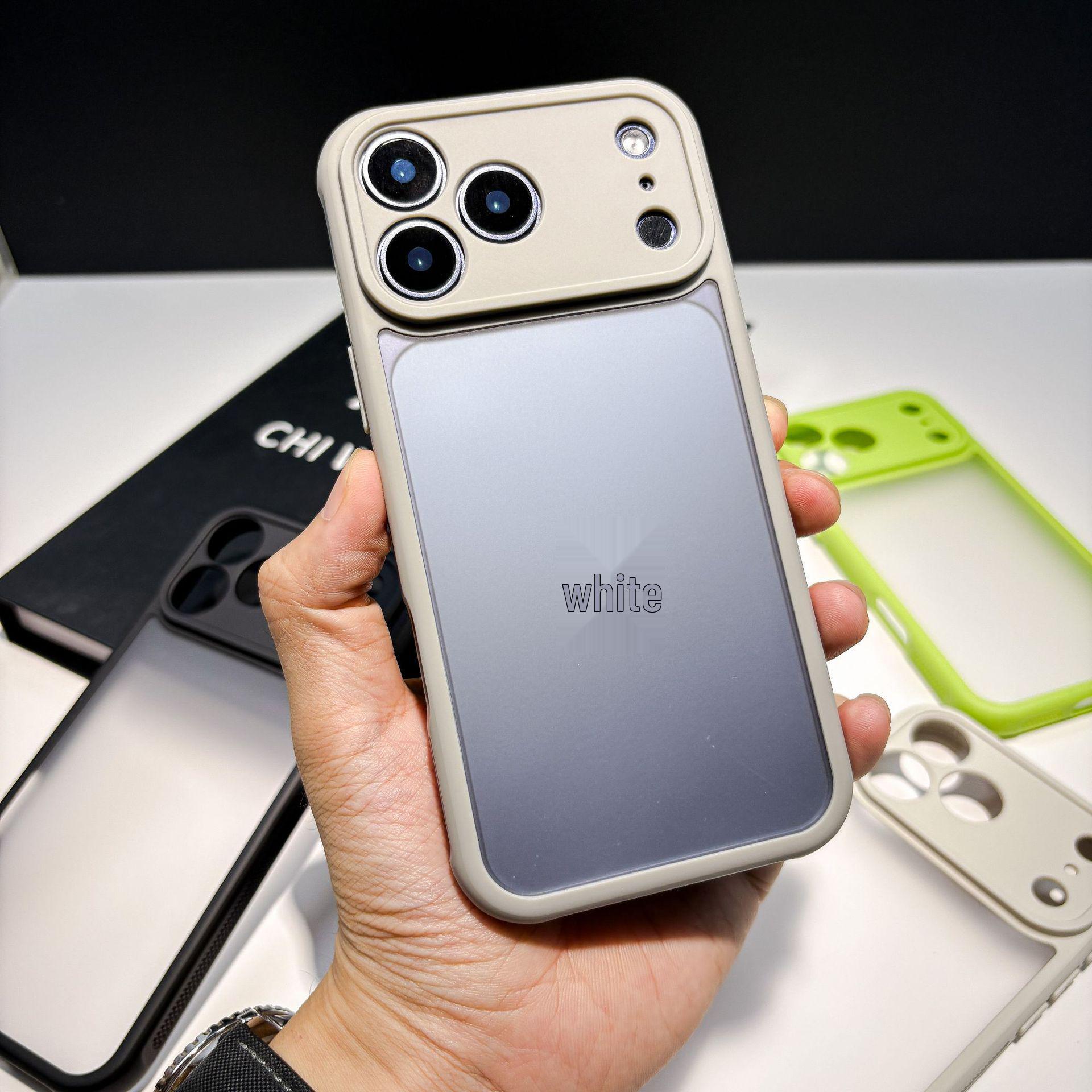 

Full Coverage Semi-Transparent iPhone 17 Promax Case – Drop-Proof, Heat Dissipation, Soft Skin-Feel Protective Case. iPhone 13