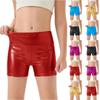 Shorts Brillants pour Filles Taille Haute Extensibles Shorts de Sécurité Leggings d'Entraînement de Danse Bas de Sport pour Performance Gymnastique