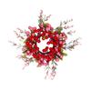 Artificial Berry Garland Wreath for Front Door Outdoor Seasonal Use