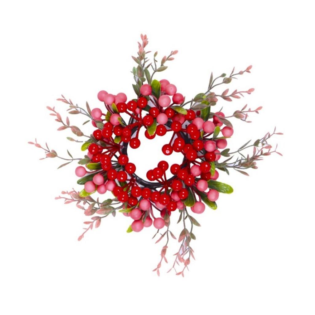 Artificial Berry Garland Wreath for Front Door Outdoor Seasonal Use