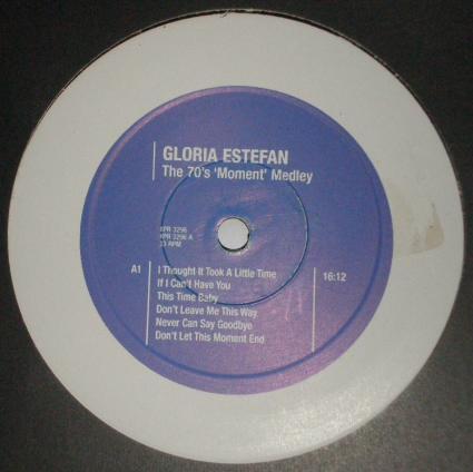 

12inch Record GLORIA ESTEFAN 70s Moment Medley XPR3296PROMO Epic 1998 UK Dance Electronica Used