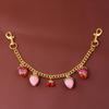 Cherry Strawberry Key Chain Pendant For Everyday Use Premium Crafted Resin Jewelry Decoration Compact Travel Essential