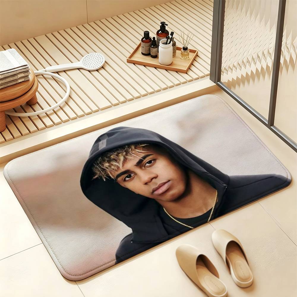 L-Lamine Yamal 19 Wonderkid Soft Comfortable Short Plush Rug Carpet mat Anti‑Slip Floor Mat Machine Washable Home Decor