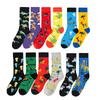 Funny Animal Cotton Crew Socks Colorful Novelty Cartoon Giraffe Dog Pattern Happy Casual Socks For Men Women